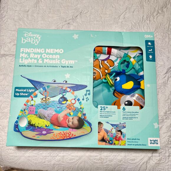 NEW Disney Finding Nemo Mr Ray Interactive Baby Play Mat and Activity Center - Picture 2 of 8